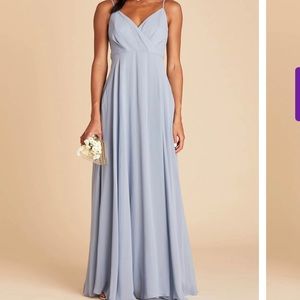 Birdy Grey KAIA DRESS CHIFFON DUSTY BLUE